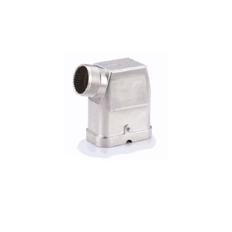 Capot C, Alliage de zinc moulé, acier inoxydable, IP65, Sortie horizontale, M25